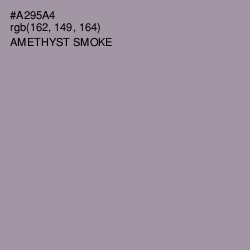 #A295A4 - Amethyst Smoke Color Image